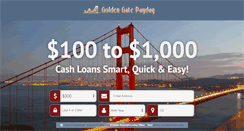 Desktop Screenshot of goldengatepayday-loans.net