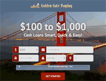 Tablet Screenshot of goldengatepayday-loans.com